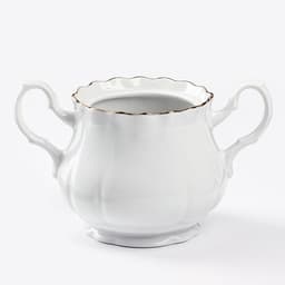 Сахарница Добрушский завод «Романс», 550 мл, фарфор, белая