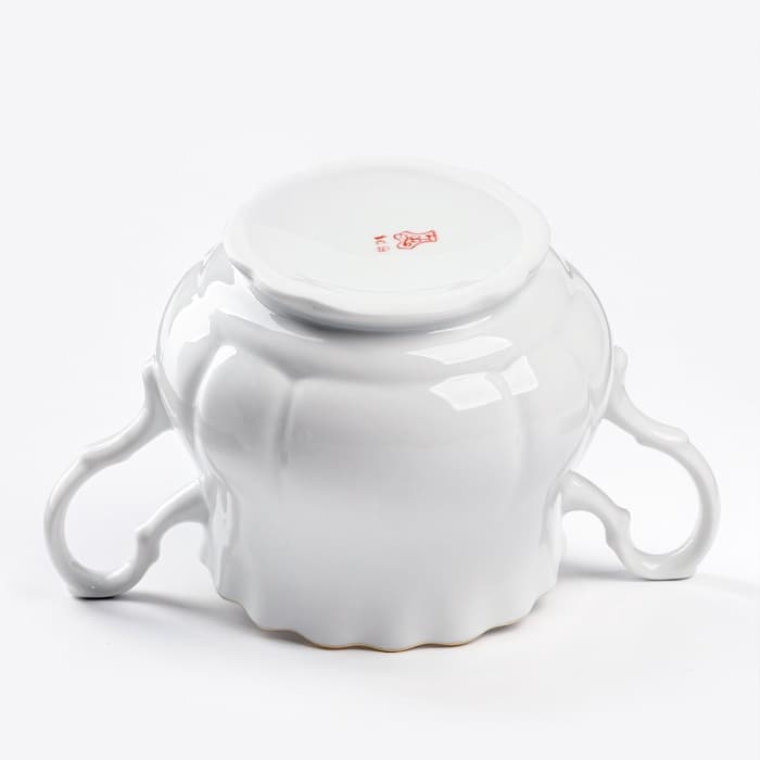 Сахарница Добрушский завод «Романс», 550 мл, фарфор, белая