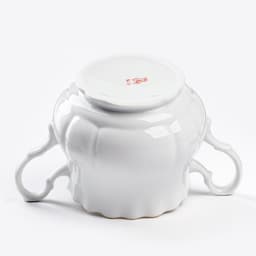 Сахарница Добрушский завод «Романс», 550 мл, фарфор, белая