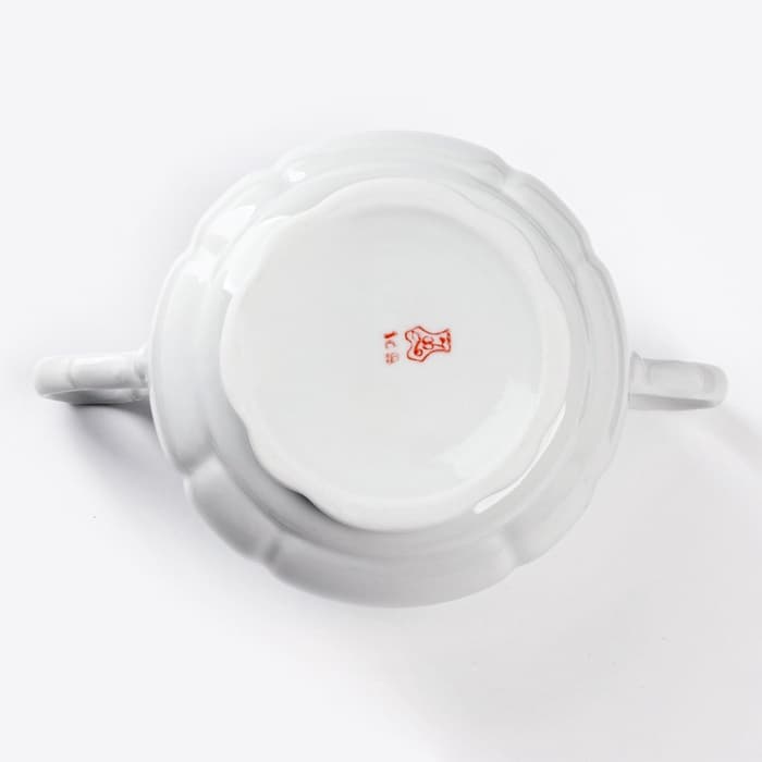 Сахарница Добрушский завод «Романс», 550 мл, фарфор, белая