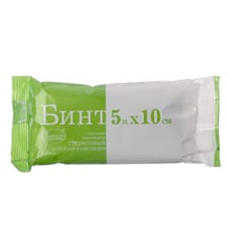 Бинт медицинский стерильный «Емельянъ Савостин», плотность 32 г/м², ТУ, 10×500 см