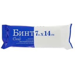 Бинт медицинский нестерильный «Емельянъ Савостинъ» плотность 32 г/м², 700×14 см
