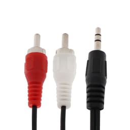 Кабель-переходник аудио Luazon Jack 3.5 (m) - 2xRCA (m), стерео, 1.2 м, чёрный