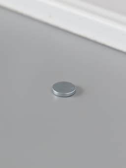 Магнит технический неодимовый (магнитит на обе стороны), серебристый, 10×2 мм