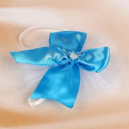 Бант для декора, набор 4 шт., бирюзовый