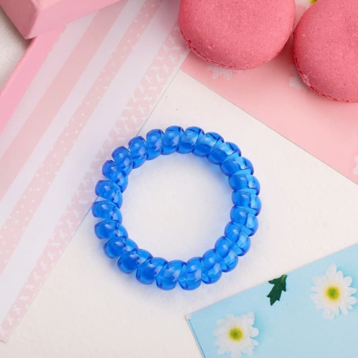 Резинка для волос «Пружинка», простая, 5 см, МИКС