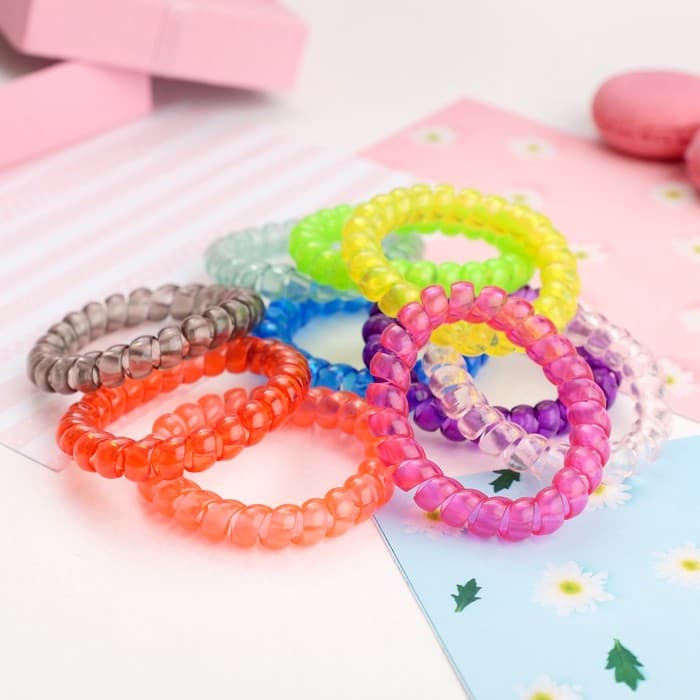 Резинка для волос «Пружинка», простая, 5 см, МИКС