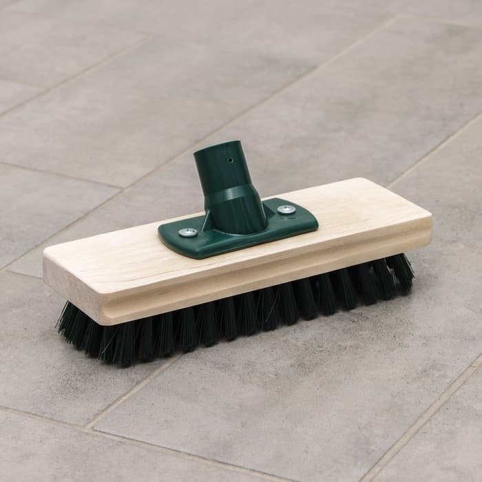 Щётка палубная, 21.5×8 см, усиленный угловой держатель с резьбой