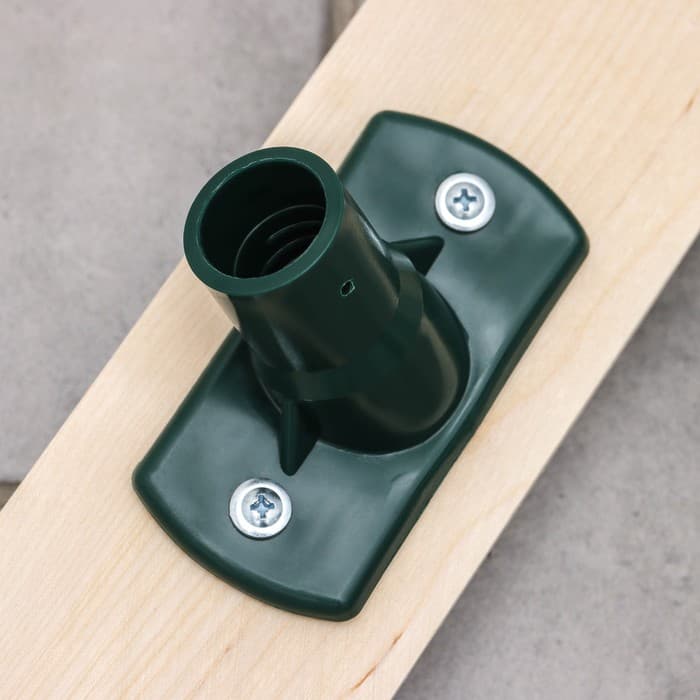 Щётка палубная, 21.5×8 см, усиленный угловой держатель с резьбой