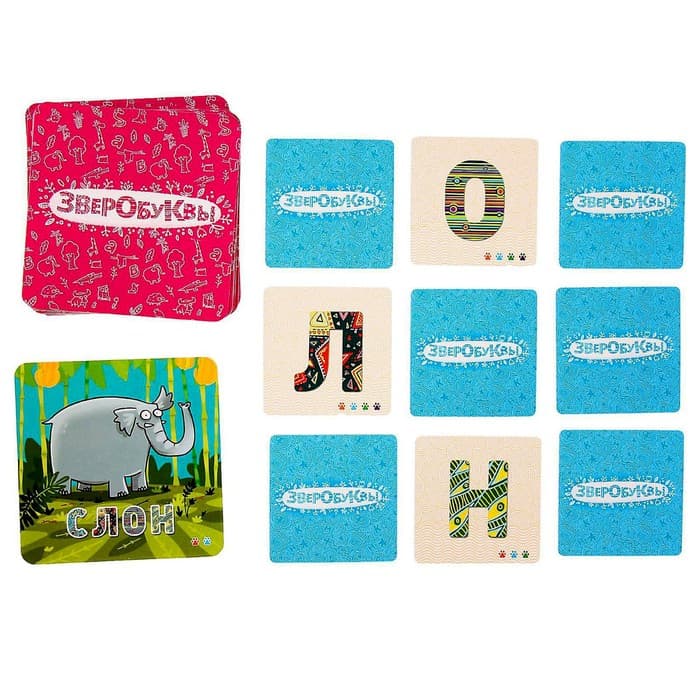 Настольная игра Банда умников «Зверобуквы»