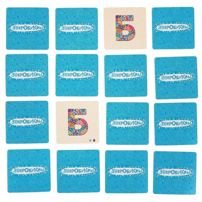 Настольная игра Банда умников «Зверобуквы»