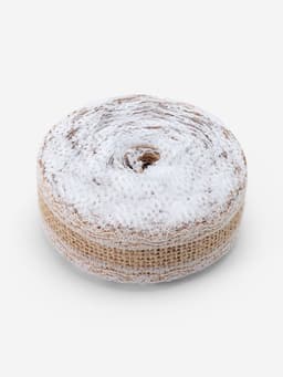 Лента холщовая «Кружево», 37 мм, 4.5±0.5 м, белая