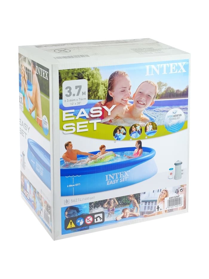 Бассейн надувной INTEX Easy Set 28132NP, 366×76 см, фильтр-насос, круглый