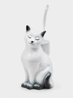 Подставка под ёрш «Кошка» с ёршиком, 20×18×37 см