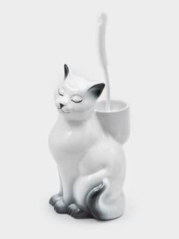 Подставка под ёрш «Кошка» с ёршиком, 20×18×37 см