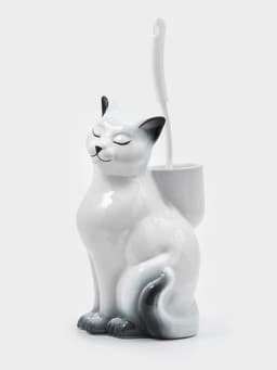 Подставка под ёрш «Кошка» с ёршиком, 20×18×37 см