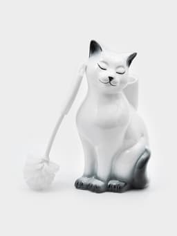 Подставка под ёрш «Кошка» с ёршиком, 20×18×37 см