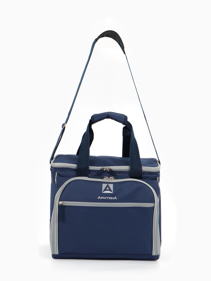 Термосумка «Арктика» с набором посуды для пикника на 3 человека, объём 13.5 л, синяя