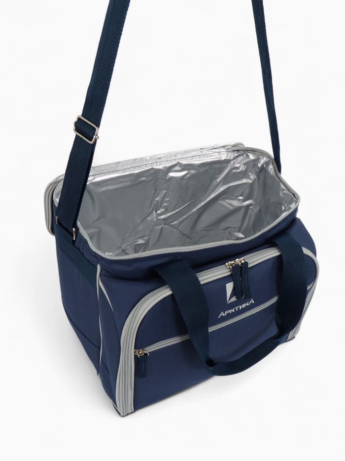 Термосумка «Арктика» с набором посуды для пикника на 3 человека, объём 13.5 л, синяя