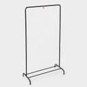 Вешалка гардеробная для одежды «Радуга», чёрная