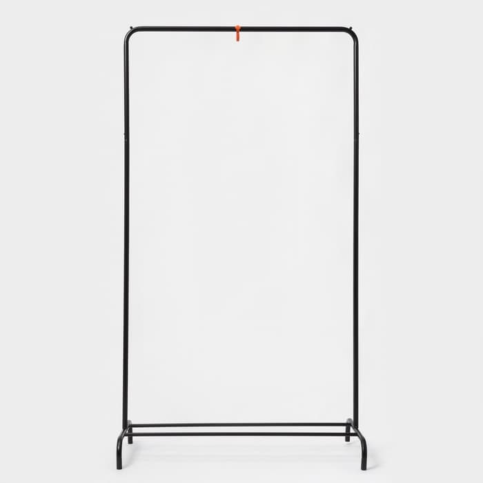 Вешалка гардеробная для одежды «Радуга», чёрная