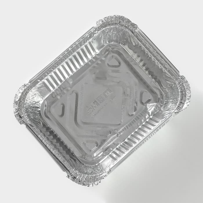 Формы для выпечки и запекания Доляна, набор 3 шт., 430 мл, 15×12×5 см, фольга, серебристые