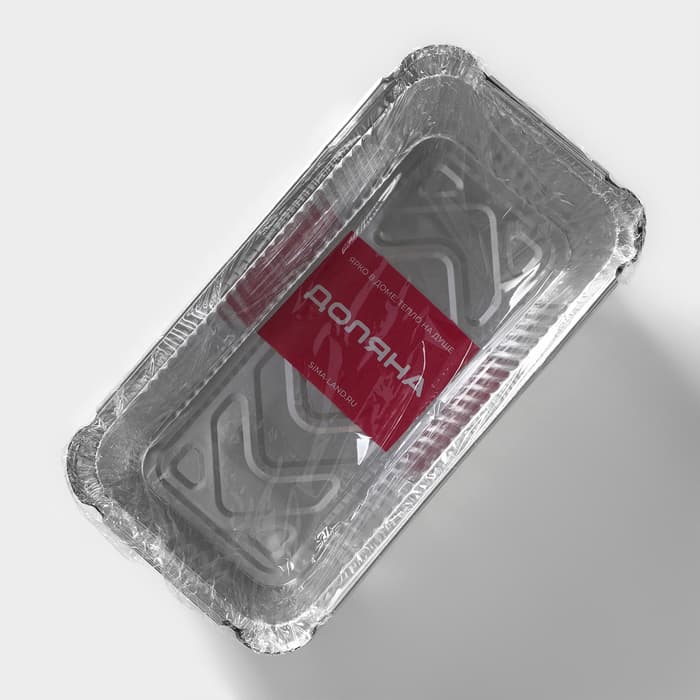 Набор форм из фольги для выпечки и запекания Доляна, 900 мл, 21.3×11×6.3 см, 3 шт.