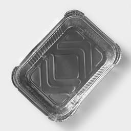 Формы для выпечки и запекания Доляна, набор 2 шт., 2 л, 25.7×19×6.5 см, фольга, серебристые