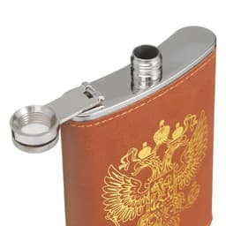 Фляжка «Герб», нержавеющая сталь, 240 мл, 8 oz