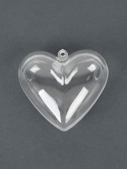 Заготовка-подвеска, раздельные части «Сердце», размер собранной фигуры — 9.7×9.8×5.5 см
