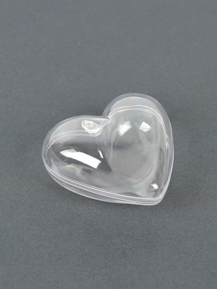 Заготовка-подвеска, раздельные части «Сердце», размер собранной фигуры — 9.7×9.8×5.5 см