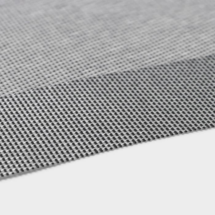 Салфетка сервировочная на стол Доляна «Шахматы», 45×30 см, серебристая