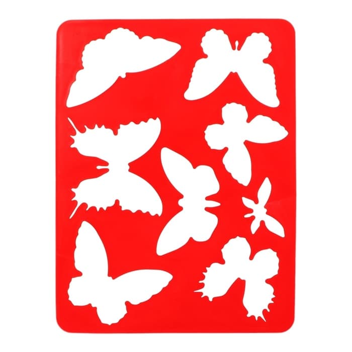 Трафарет - раскраска Calligrata, набор, 6 штук, для девочек