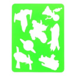 Набор трафарет - раскраска Calligrata, 6 шт.: транспорт, инструменты, космос, морские обитатели, животные Африки, листья, для мальчиков