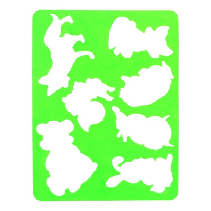 Набор трафарет - раскраска Calligrata, 6 шт.: транспорт, инструменты, космос, морские обитатели, животные Африки, листья, для мальчиков