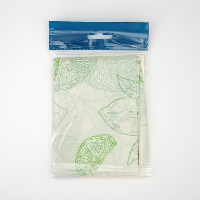 Скатерть без основы одноразовая «Лимоны», 110×150 см, белая