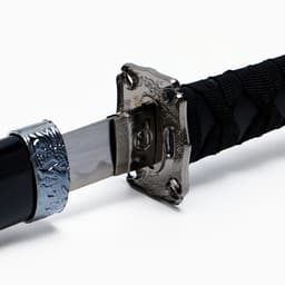 Макет оружия «Сувенирные катаны на подставке 3в1. Чёрный глянец», подарочный набор, ножны дерево, 53 см; 76 см; 101 см