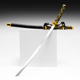Макет оружия «Сувенирная катана. Ветер», чёрные ножны, золотистая обмотка, 102 см