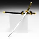 Макет оружия «Сувенирная катана. Ветер», чёрные ножны, золотистая обмотка, 102 см
