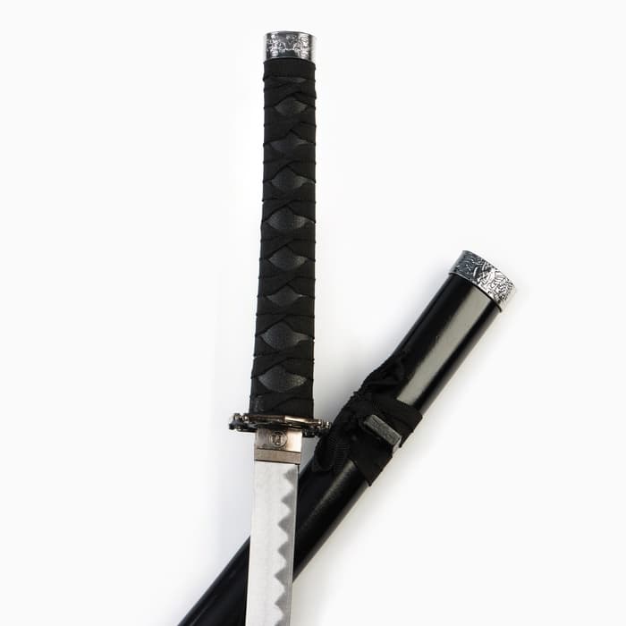 Макет оружия «Сувенирная катана на подставке. Хизока», 100 см, клинок 53 см, чёрная