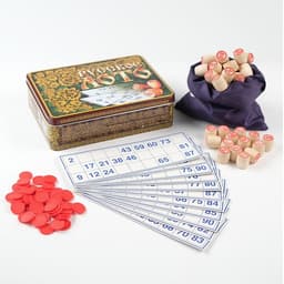 Русское лото деревянное Десятое Королевство «Русские узоры», 24 карточки, 100 фишек, 90 бочонков