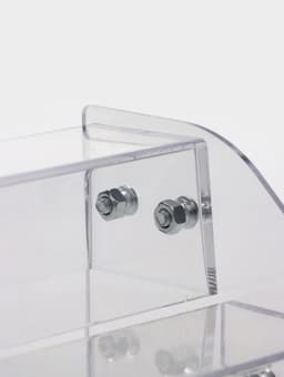 Подставка под лаки 2 этажа, 31×9×7.5 см, оргстекло 2 мм