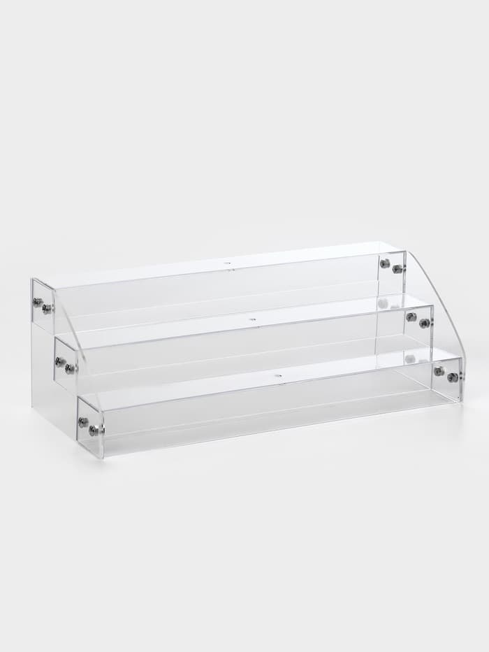 Подставка под лаки 3 этажа, 31×10.3×12.8 см, оргстекло 2 мм