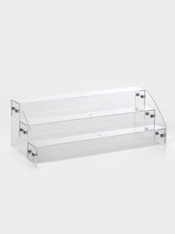 Подставка под лаки 3 этажа, 31×10.3×12.8 см, оргстекло 2 мм