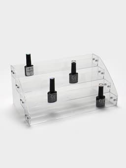 Подставка под лаки 4 этажа, 31.3×14.4×18.3 см, оргстекло 2 мм