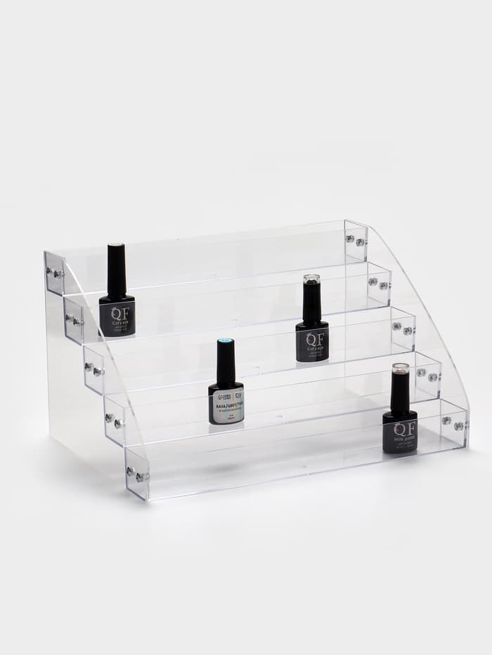 Подставка под лаки 5 этажей, 31.3×17.8×22.4 см, оргстекло 2 мм