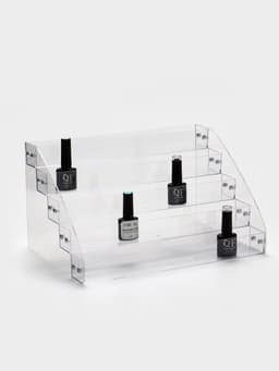 Подставка под лаки 5 этажей, 31.3×17.8×22.4 см, оргстекло 2 мм