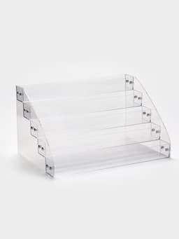Подставка под лаки 5 этажей, 31.3×17.8×22.4 см, оргстекло 2 мм