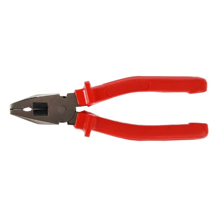 Плоскогубцы комбинированные ЛОМ, шлифованные, пластиковые рукоятки, 200 мм