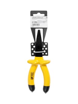 Длинногубцы диэлектрические ТУНДРА, изолирующие рукоятки из резины до 1000 В, 160 мм